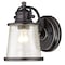 Westinghouse One-Light Outdoor Wall Lantern Emma Jane Amber Brnz on Steel, Clr Gls 6204000 - alternate 1